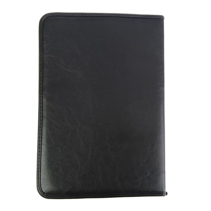 Папка деловая Calligrata «Лайт», искусственная кожа, для бумаг, для офиса, с кольцевым механизмом 4, 360×260×30 мм, чёрная