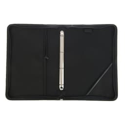 Папка деловая Calligrata «Лайт», искусственная кожа, для бумаг, для офиса, с кольцевым механизмом 4, 360×260×30 мм, чёрная