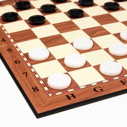 Шашки игра настольная, с доской 33×33 см, d=2.5 см