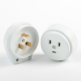 Разъем для плиты Smartbuy РШ-ВШ, 2P+PE, ОУ, 240 В, 32 А, пластик, белый