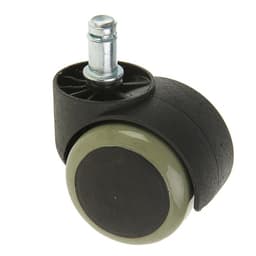 Колесо мебельное, d=50 мм, со штифтом 11×22 мм, c мягким ходом, без тормоза