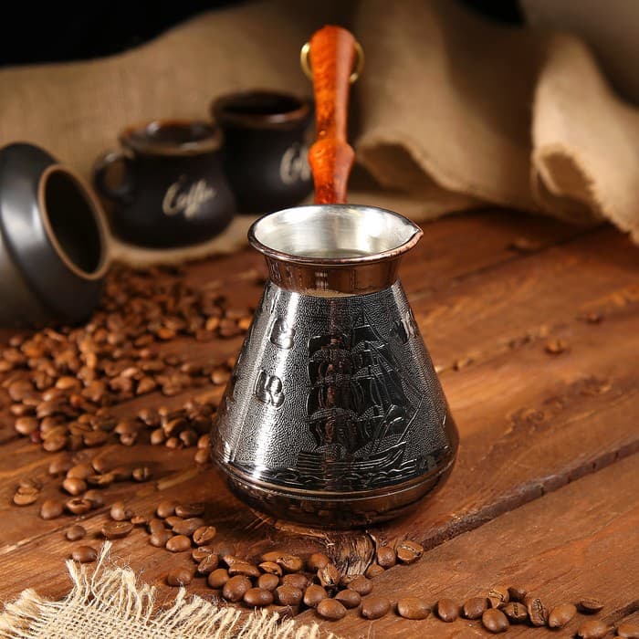 Турка для кофе медная «Алые Паруса», 0.5 л