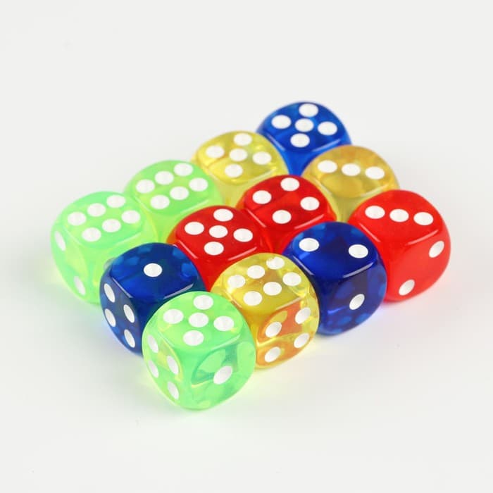 Кубики игральные 1.4×1.4 см, набор 12 шт.