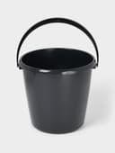 Ведро хозяйственное, 10 л, d=29 см, h=28 см, пластик, чёрное