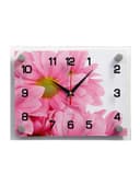 Часы настенные: Цветы, бесшумные, 20×26 см