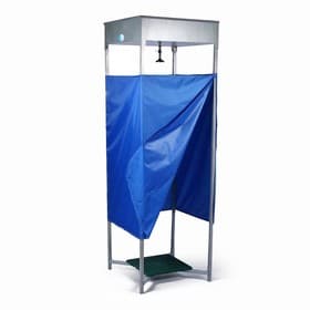 Душ дачный, 80×80×250 см, тент, бак антикоррозийный, 128 л, без ЭВН