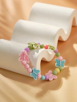 Браслет детский «Выбражулька. Бабочки порхающие», d=6 см, МИКС