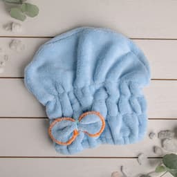 Чалма для сушки волос Доляна, микрофибра, МИКС