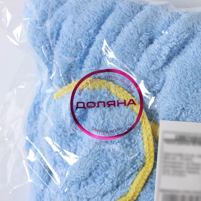 Чалма для сушки волос Доляна, микрофибра, МИКС