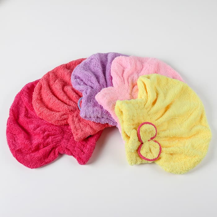 Чалма для сушки волос Доляна, микрофибра, МИКС