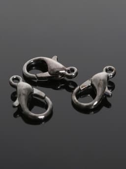 Замок-карабин СМ-536, (набор 10 шт.), 12×7 мм, серый