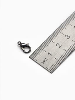 Замок-карабин СМ-536, (набор 10 шт.), 12×7 мм, серый