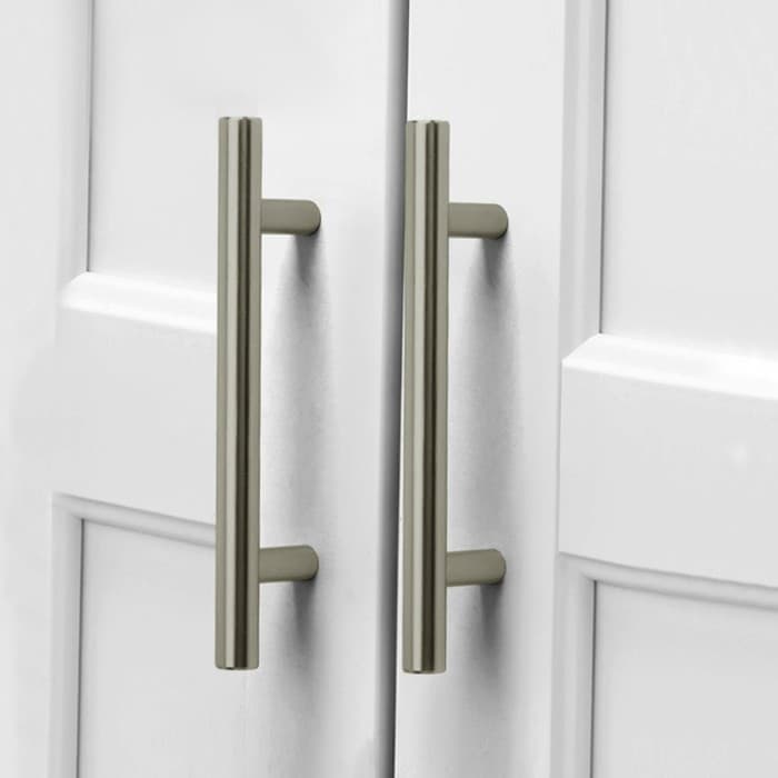 Ручка-рейлинг, d=10 мм, м/о 96 мм, цвет сатиновый никель