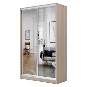 Шкаф – купе «Хит-23-14-55», 1360×620×2300 мм, с зеркалом, цвет ясень шимо светлый