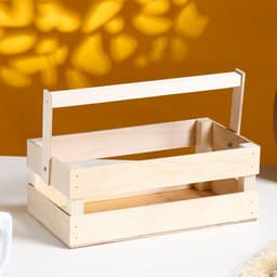 Подарочный ящик «Двушка», 24.5×13.5×9 см, деревянный, с ручкой