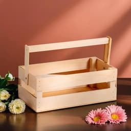 Подарочный ящик «Двушка», 24.5×13.5×9 см, деревянный, с ручкой