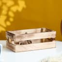 Кашпо для цветов «Двушка лайт», 24.5×13.5×9 см, деревянное, ручка - верёвка