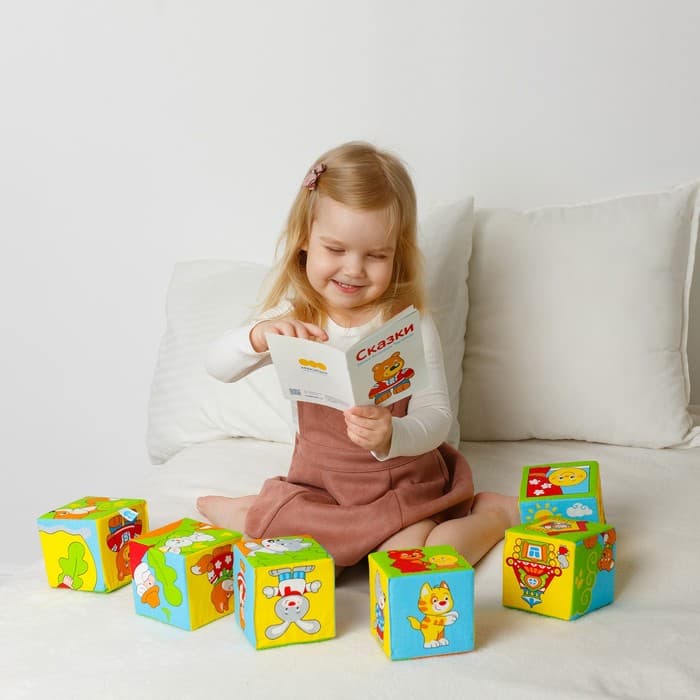 Мягкие кубики «Сказки в картинках», набор