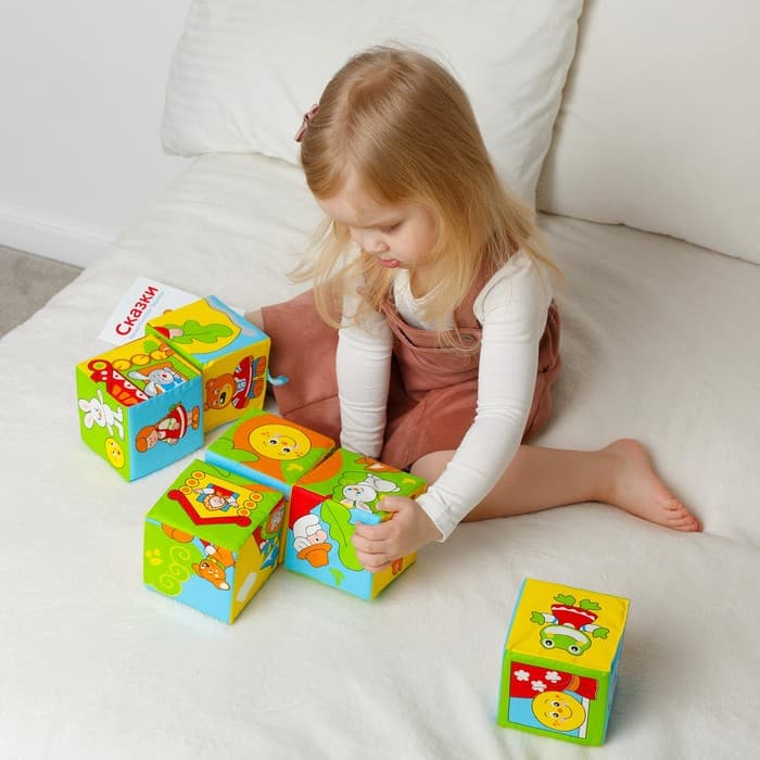 Мягкие кубики «Сказки в картинках», набор