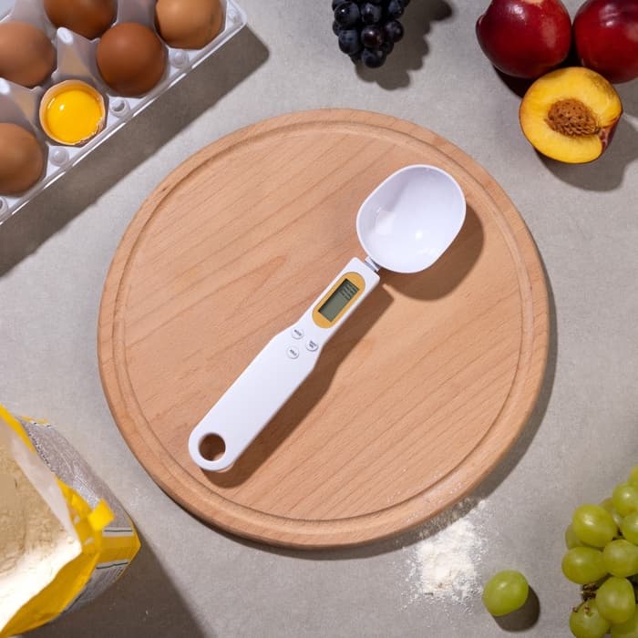 Мерная ложка Luazon LV-507, электронная, до 0.5 кг, белая