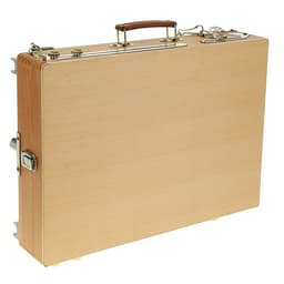 Этюдник, 33×46×13 см, максимальная высота ножек 83 см, металлические, телескопические, бук