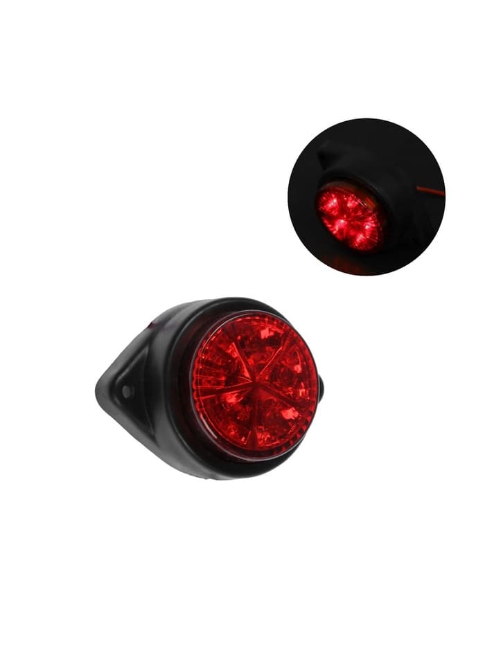 Габаритный фонарь светодиодный, 12 В, красный, пластик