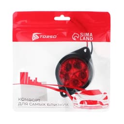 Габаритный фонарь светодиодный, 12 В, красный, пластик