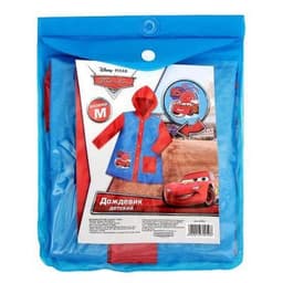 Дождевик детский, размер M, 100-110 см, Тачки