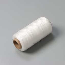 Нить крученая Доляна, 2-х прядная, ПП, d=1.3 мм, 200 м, белая