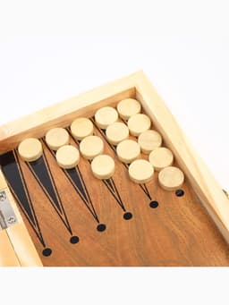 Шахматы нарды шашки «Цейтнот», 3 в 1, классические, 24×24 см