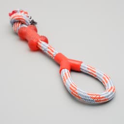 Игрушка тренировочная канатная с косточкой, до 120 г, до 40 см, микс цветов