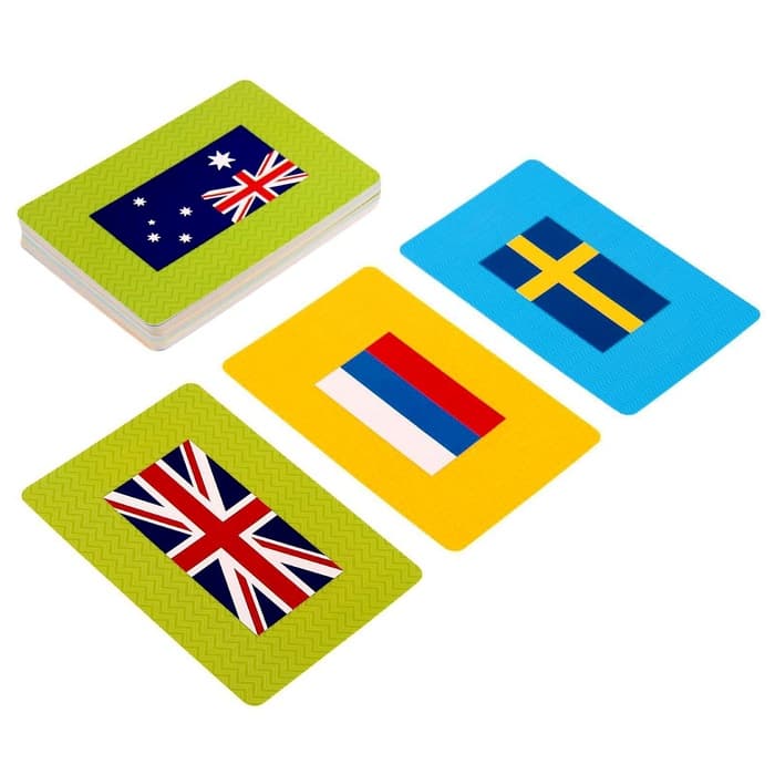 Карточная игра ГЕОДОМ «Флагомания», 54 карточки