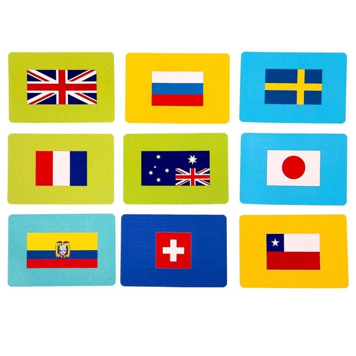 Карточная игра ГЕОДОМ «Флагомания», 54 карточки