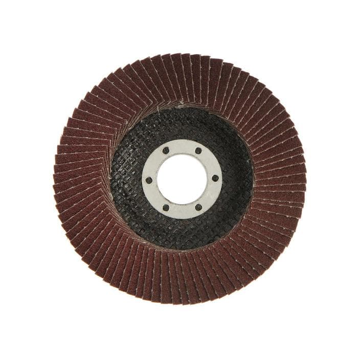 Круг лепестковый торцевой конический ТУНДРА, 115×22 мм, Р100