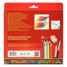 Карандаши цветные акварельные набор 72 Koh-I-Noor Mondeluz3714 + точилка + кисть 2 шт.