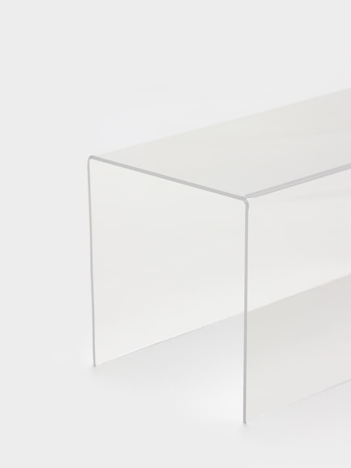 Подставка ступенька одинарная, 20×10×10 см, оргстекло 2 мм