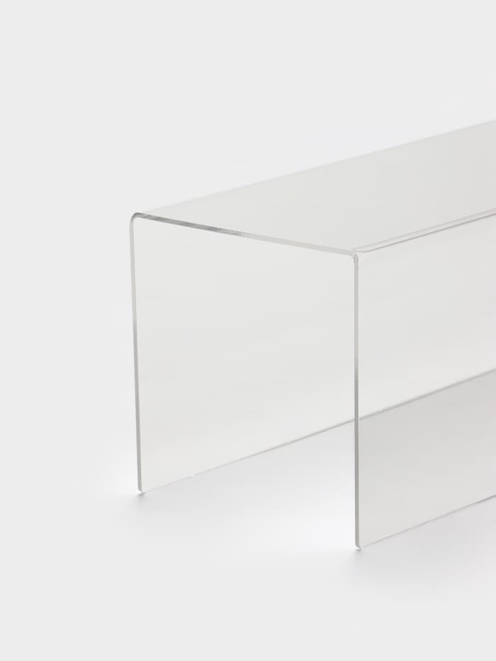 Подставка ступенька одинарная, 30×10×10 см, оргстекло 2 мм