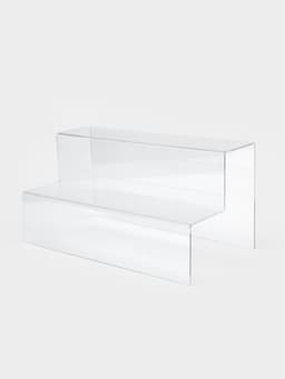 Подставка горка 2 ступеньки, 40×21×20 см, оргстекло 3 мм