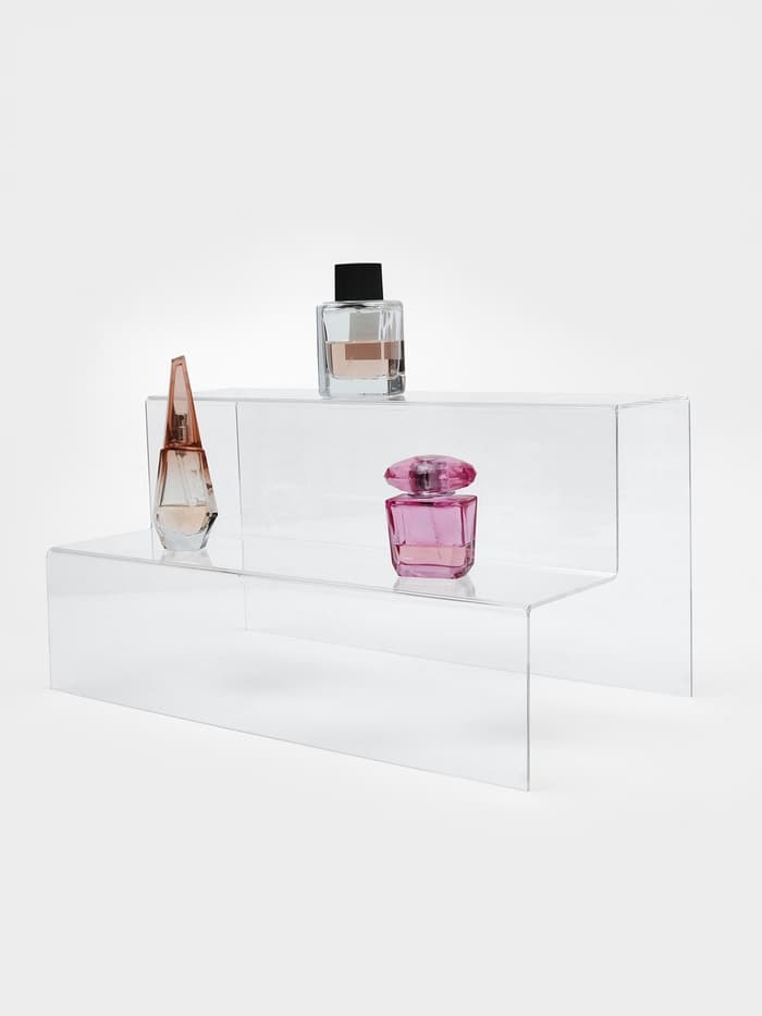 Подставка горка 2 ступеньки, 40×21×20 см, оргстекло 3 мм