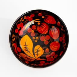 Розетка дерево хохлома, 10×4 см