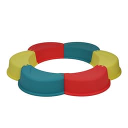 Песочница детская пластиковая, без крышки, 147×147×18 см, МИКС, «Ромашка»