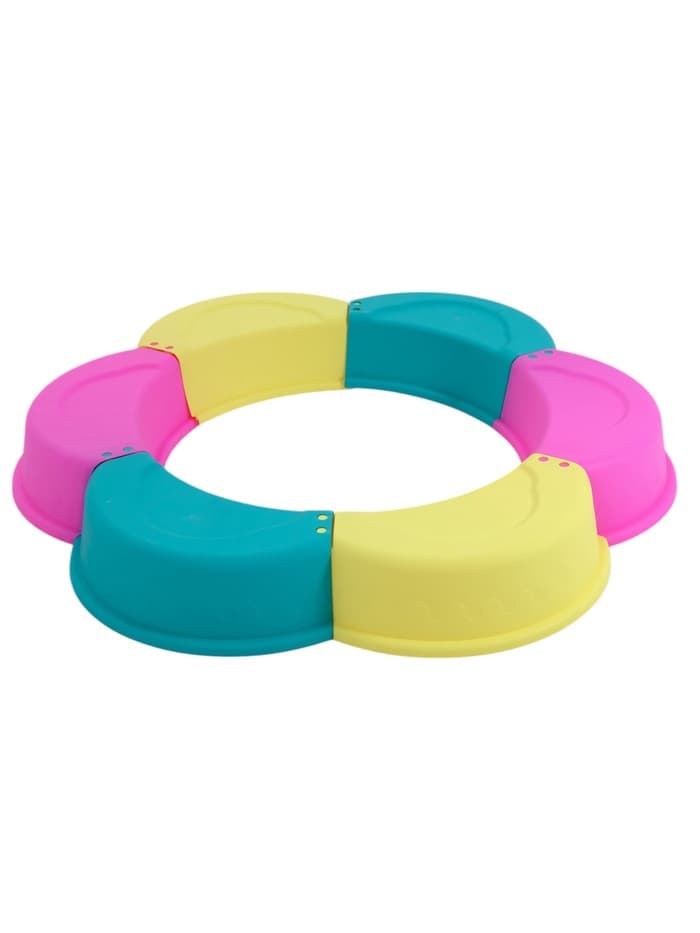 Песочница детская пластиковая, без крышки, 147×147×18 см, МИКС, «Ромашка»