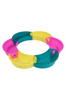 Песочница детская пластиковая, без крышки, 147×147×18 см, МИКС, «Ромашка»