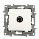 Розетка телевизионная Legrand Etika, скрытая, одноместная, 2 дБ, тип «звезда», белая, 672251