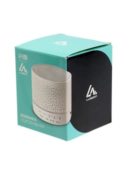 Портативная колонка Luazon LAB-04, с подсветкой, Bluetooth, USB, microSD, microUSB, МИКС