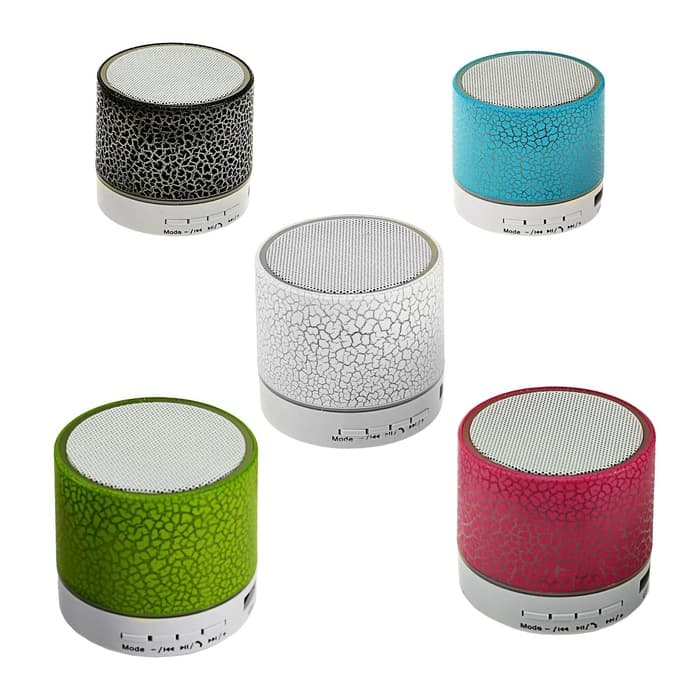 Портативная колонка Luazon LAB-04, с подсветкой, Bluetooth, USB, microSD, microUSB, МИКС