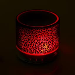 Портативная колонка Luazon LAB-04, с подсветкой, Bluetooth, USB, microSD, microUSB, МИКС