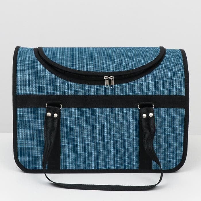 Сумка - переноска для животных, 40×25×27 см, с люком, цвет МИКС