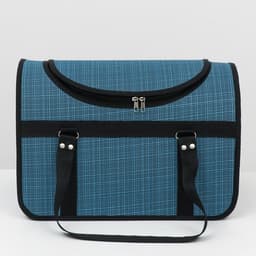 Сумка - переноска для животных, 40×25×27 см, с люком, цвет МИКС