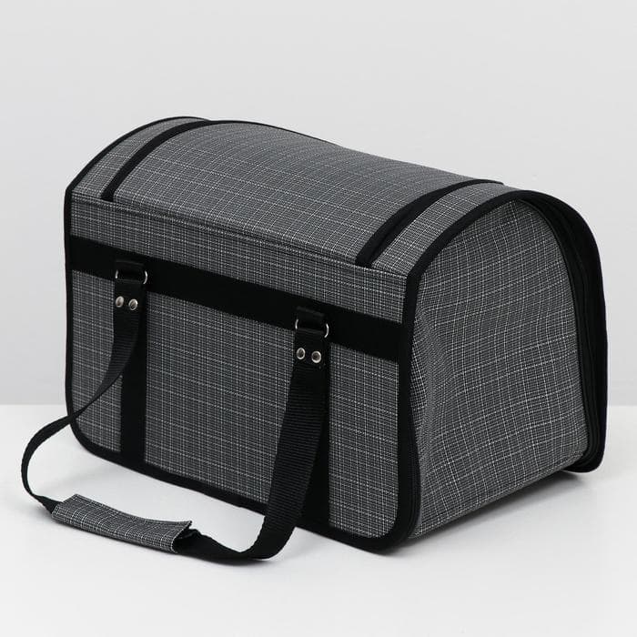 Сумка - переноска для животных, 40×25×27 см, с люком, цвет МИКС